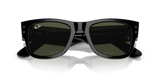 Lentes De Sol Rb Mega Wayfarer Rb0840s Negro Brilloso Verde G15