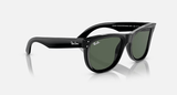 Lentes De Sol Rb Wayfarer Reverse Rb0502s Negro Brilloso Verde
