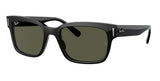 Lentes De Sol Rb Jeffrey Rb2190n Negro Brilloso Verde G15