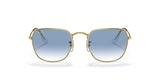 Lentes De Sol Rb Frank Rb3857n (Dorado-Azul Degradado)