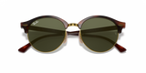 Lentes De Sol Rb Clubround Rb4246n Carey Dorado Verde G15