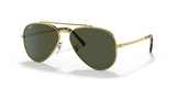 Lentes De Sol Rb Piloto New Aviado Rb3625 Dorado Verde