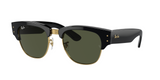 Lentes De Sol Rb Mega Clubmaster Rb0316s Negro Dorado Verde G15