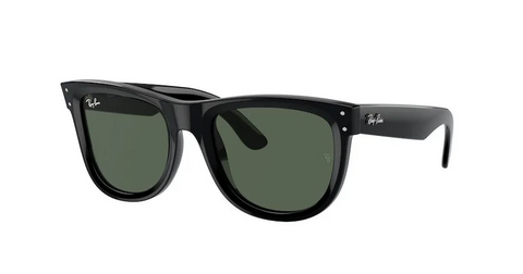 Lentes De Sol Rb Wayfarer Reverse Rb0502s Negro Brilloso Verde