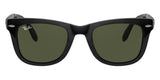 Lentes De Sol Rb Wayfare Folding Rb4105n Negro Brilloso Verde G15